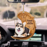 Funny Dog Sleeping Angel Acrylic Wing Dog Hanging Ornament Cartoon Car Pendant