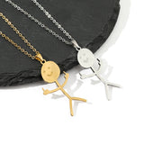 Funny Doodle Necklace Finger Middle Clavicle Jewelry Chain
