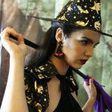 Bohemian National Wind Girl Halloween Hat Earrings
