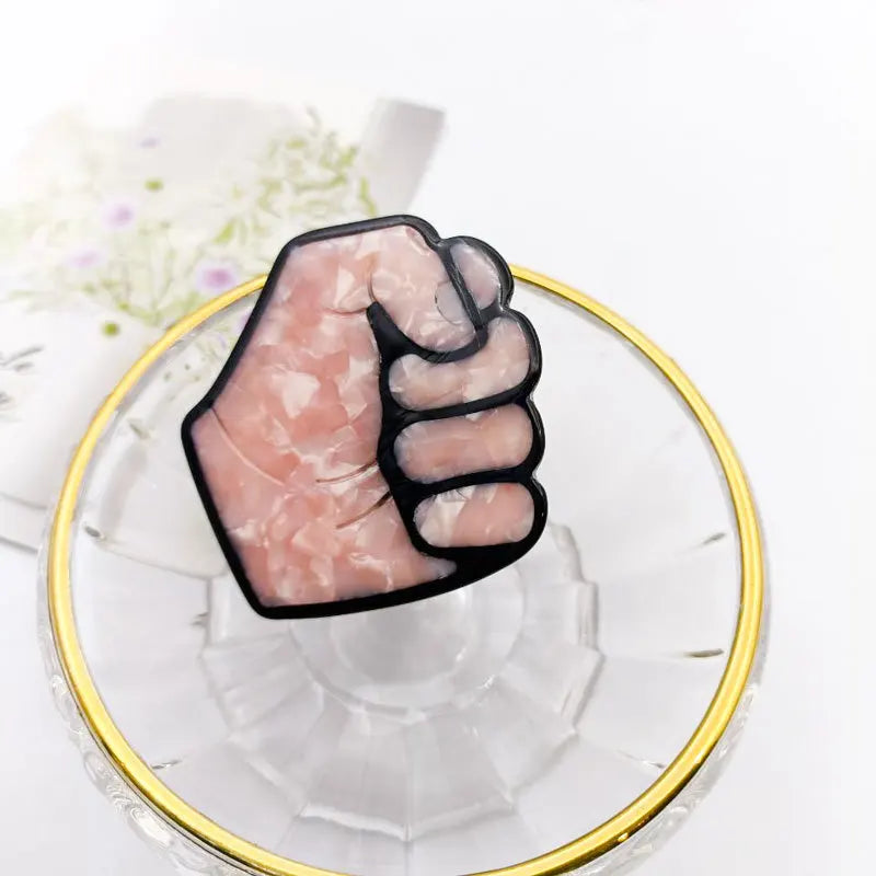 Funny Hand Gestures Hairpin Smiley Face Hair Claws