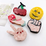 Funny Hand Gestures Hairpin Smiley Face Hair Claws
