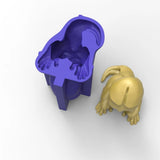 Funny Lizard Dinosaur Candle Epoxy Resin Mold