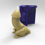 Funny Lizard Dinosaur Candle Epoxy Resin Mold