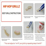 Hip Hop Teeth Grillz Single Clips Grillz Tooth Caps