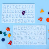 Funny Letter Molds DIY Crystal Epoxy Mold Mirror Pendant