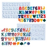 DIY Crystal Epoxy Molds Funny Letter Mirror Pendant