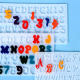 DIY Crystal Epoxy Molds Funny Letter Mirror Pendant