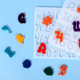 DIY Crystal Epoxy Molds Funny Letter Mirror Pendant