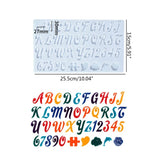 Funny Letter Molds DIY Crystal Epoxy Mold Mirror Pendant