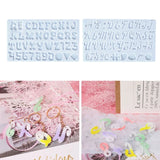 Funny Letter Resin Molds Small Silicone Sign Alphabet Epoxy Casting Mold