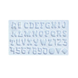 Funny Letter Resin Molds Small Silicone Sign Alphabet Epoxy Casting Mold