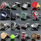 Stainless Steel Ball Cufflinks for Men