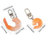 Funny Shrimp Keychain PVC Sea Animal Kids Toy Bag Ornament