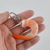 Funny Shrimp Keychain Prawn Keyring Sea Animal Kids Toy Bag Ornament