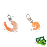 Funny Shrimp Keychain Prawn Keyring Sea Animal Kids Toy Bag Ornament