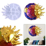 Sun & Moon Face Silicone Mold for Epoxy Resin DIY Wall Decor