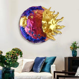 Sun & Moon Face Silicone Mold for Epoxy Resin DIY Wall Decor