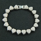 G&D Zircon Heart Bracelet For Women Jewerly Party Gift