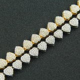G&D Zircon Heart Bracelet For Women Jewerly Party Gift