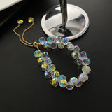 Austria Crystal Bracelet Stone Beads Elasticity Rope Strand Bracelets
