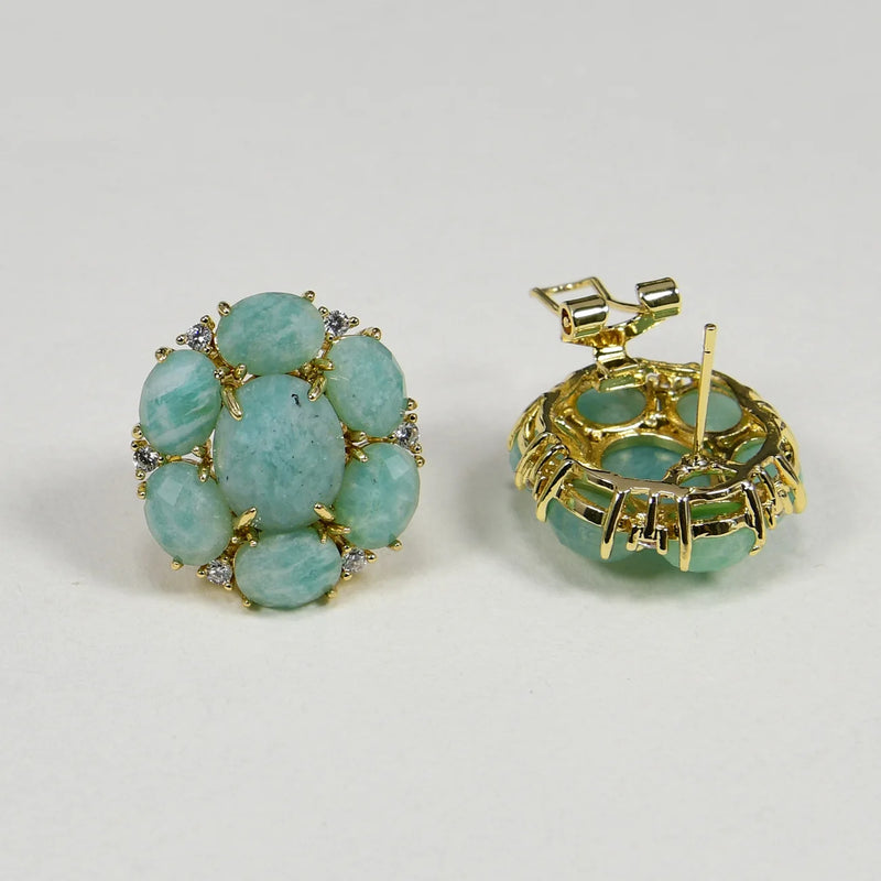 G-G Amazonite Crystal Earring - Jewelry Gift