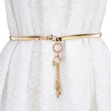 Fox Pendant Rhinestone Belt Dress Girdle Chain Belts