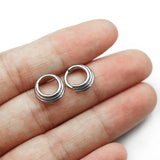G23 Titanium 3 Tier Stacked Hinged Clicker Ring