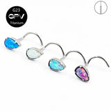 G23 Titanium Opal Nose Nail
