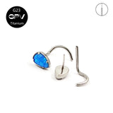 G23 Titanium Opal Nose Nail