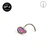 G23 Titanium Opal Nose Nail