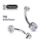 G23 Titanium Belly Button 14G Navel Rings Piercing Jewelry For Women