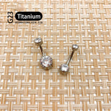 G23 Titanium Belly Button 14G Navel Rings Piercing Jewelry For Women