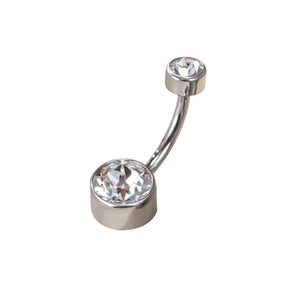 G23 Titanium Belly Button Rings Navel Piercing 14G Zircon Beach Pendant