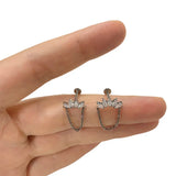G23 Titanium Ear Piercing Dangle Chain Top Labret Lip Stud