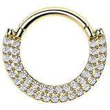G23 Titanium CZ Zircon Paved Ear Cartilage Earring