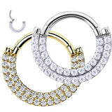 G23 Titanium CZ Zircon Ear Cartilage Earring