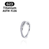 G23 Titanium Earrings Surgical Steel Nose Piercing Hoop Earrings