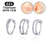 G23 Titanium Earrings Surgical Steel Nose Piercing Hoop Earrings