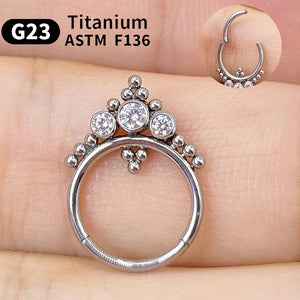 G23 Titanium F316 Nose Piercing Ring Nariz Piercing