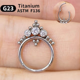 G23 Titanium F316 Nose Piercing Ring Nariz Piercing