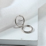 G23 Titanium Hoop Earrings 8-12mm Dangle Lightweight Hypoallergenic