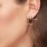 G23 Titanium Hoop Earrings 8-12mm Dangle Lightweight Hypoallergenic