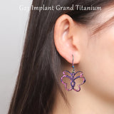 Hypoallergenic Titanium Colorful Dangle Earrings for Women