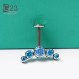 G23 Titanium Opal Earrings Tragus Conch Cartilage Piercing Jewelry