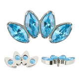 G23 Titanium 4 CZ Paved Lip Ring Cartilage Labret Stud