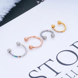 G23 Titanium Nose Piercing Earrings Hoop Zircon Jewlry