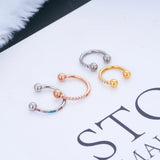 G23 Titanium Nose Piercing Earrings Hoop Zircon Jewlry
