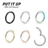 G23 Titanium Nose Piercing F136 Implant Grade 14G 16G 18G 20G Clicker Diaphragm