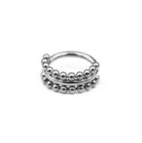 G23 Titanium 16G Nose Ring CZ Paved Cartilage Lip Piercing Jewelry
