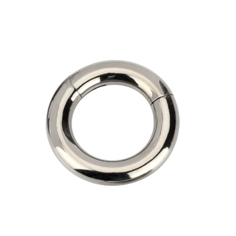 G23 Titanium PIERC Hinged Segment Hoop Earrings Large Size Nose Rings 10G-6G